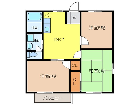 国府宮駅 徒歩7分 1階の物件間取画像